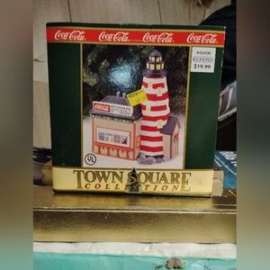 Coca-Cola Red and White Striped Lighthouse